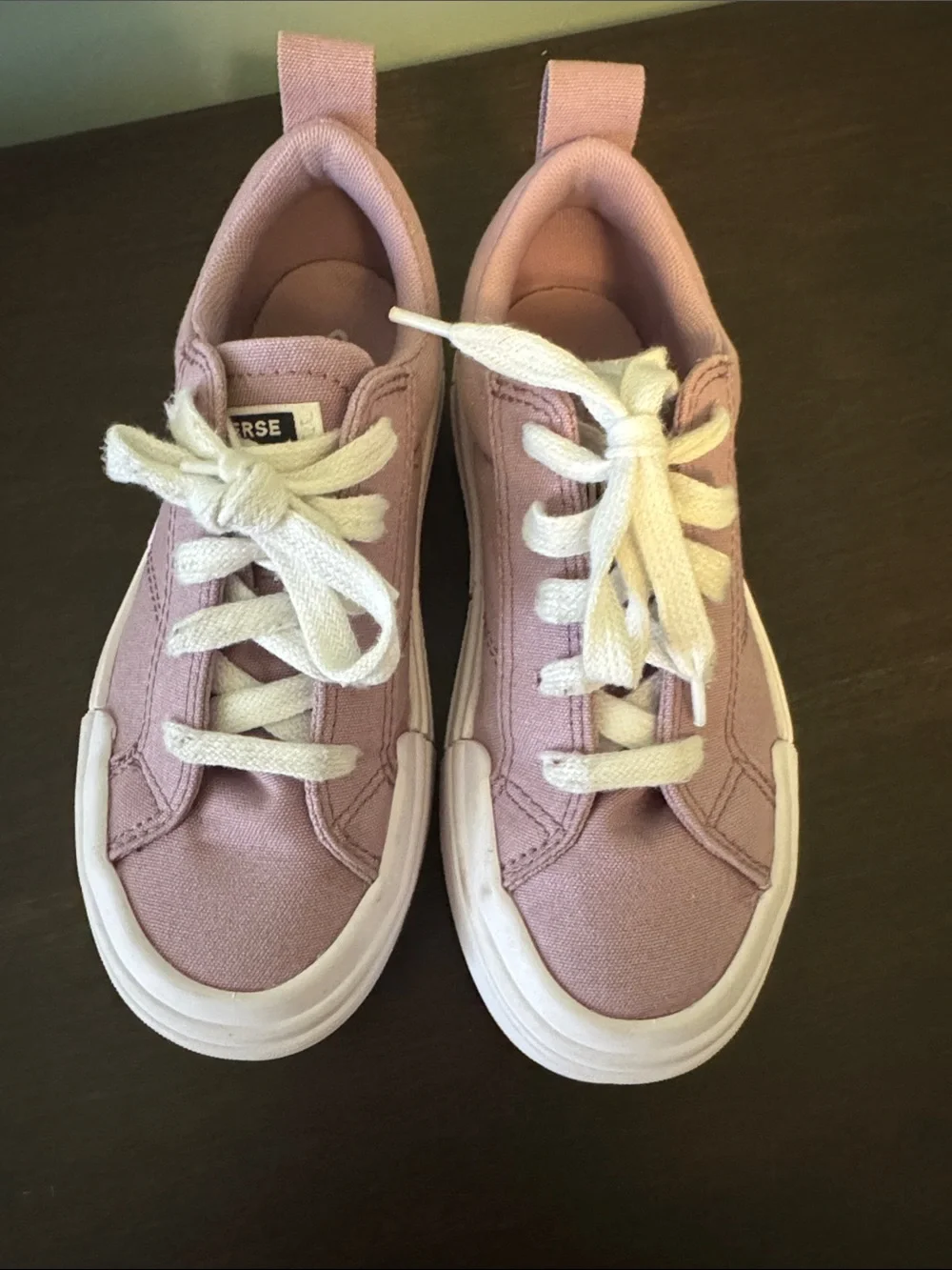Converse Kids Pink Platform Sneakers